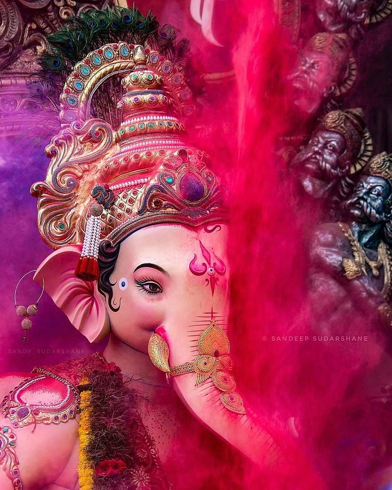 Lord Ganesh, ganapati, ganapati bappa, laal bagh dev, HD phone wallpaper