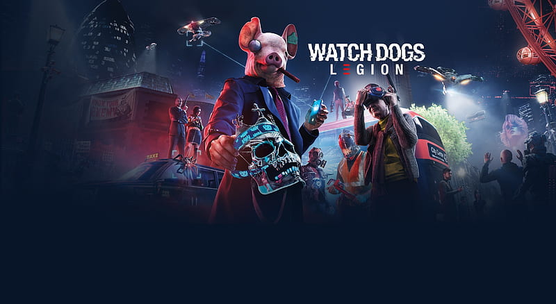 watch dogs: legion, concept art, hackers, futuristic games, sci-fi games, Games, HD wallpaper