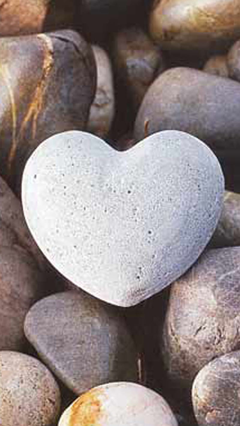 Stone Heart , love, HD phone wallpaper