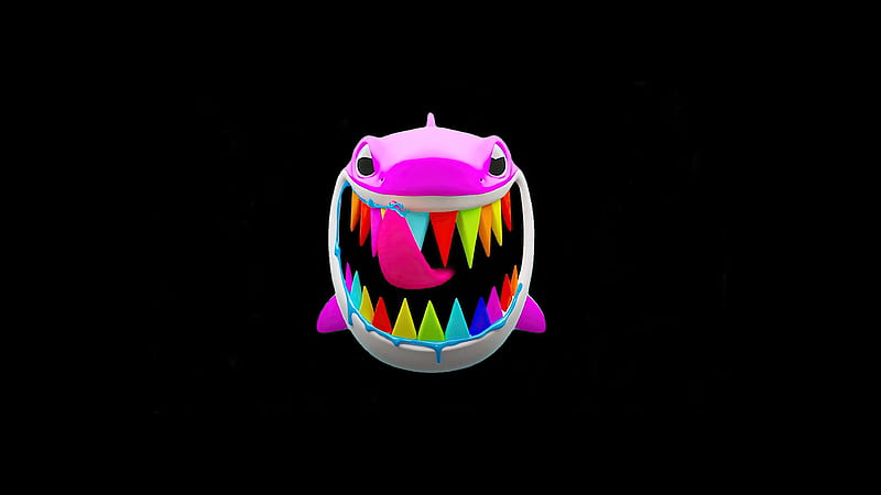 Shark 6ix9ine Minimal , 6ix9ine, music, rapper, hip-hop, artist, minimalism, minimalist, shark, HD wallpaper