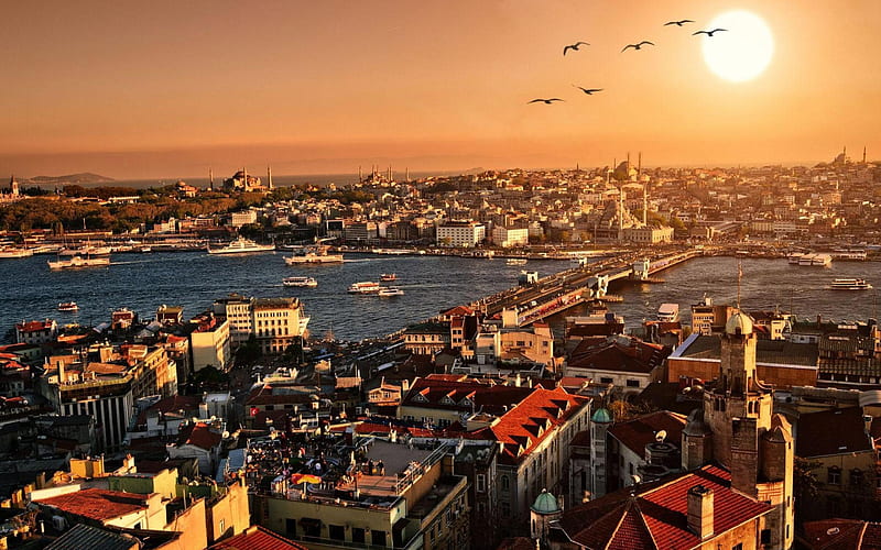 Istanbul-city graphy, HD wallpaper