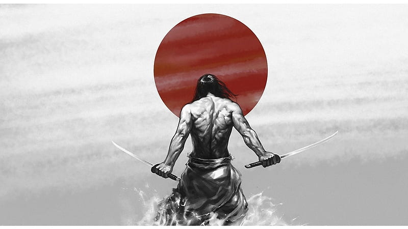 Samurai, Manga, Anime, Swords, HD wallpaper