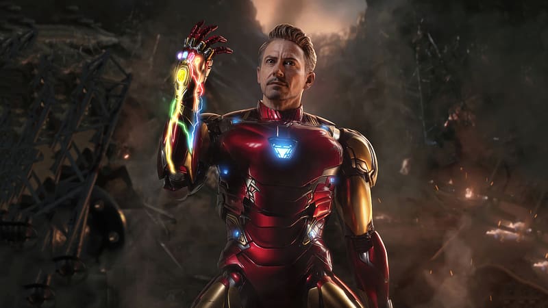 Tony Stark Snap , iron-man, superheroes, artwork, artist, HD wallpaper