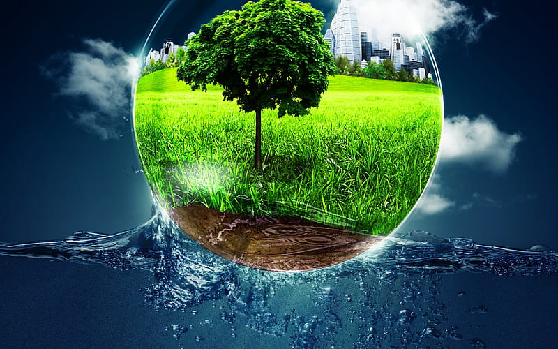 Ecology, environment, water, Earth, environmental concepts, Eco, HD wallpaper