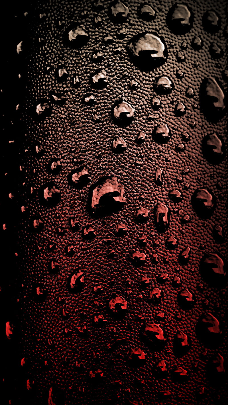 Red Rain, The, black, cool, crisp, drops, gradient, , raindrops, real, texture, water, HD phone wallpaper