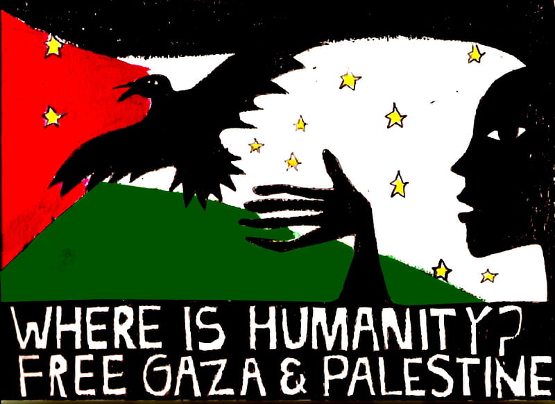 Gaza and Palestine, red, very sad, liberty, kid, waiting peace, graphy, pain, separation, green, adversity, hand, child, guerra, humanity, sadness, gaza, black, bombing, dom, peace, unhappiness, wall, politique skz, israel, palestine, alone, bird, not cool, drawing, sad, white, HD wallpaper