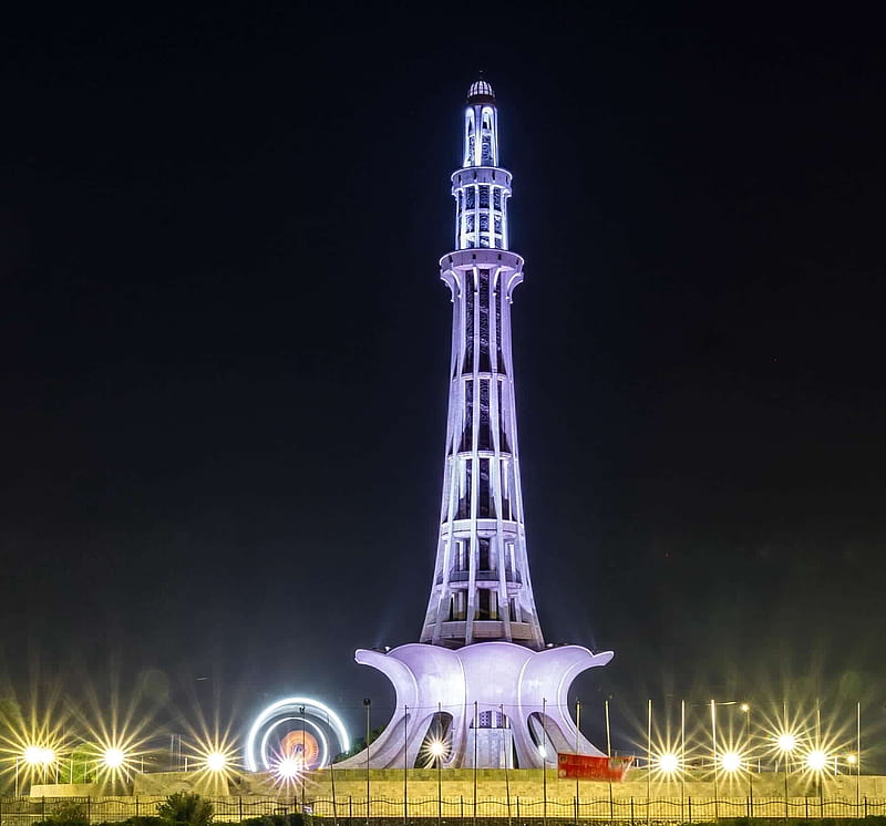 Minar-e-Pakistan, asia, building, culture, historic, minar, minarepakistan, pak, pakistan, pti, HD wallpaper