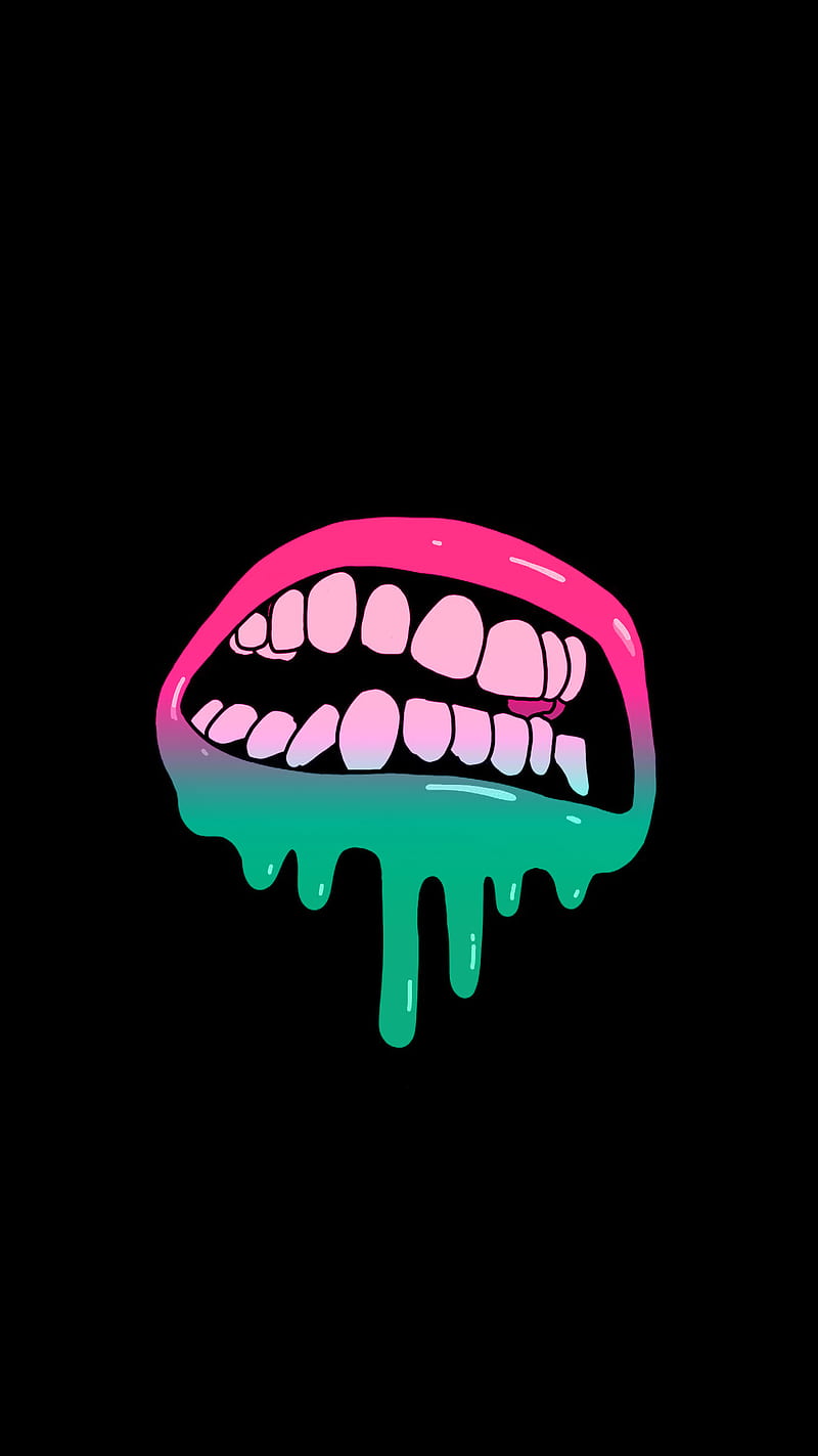 2K free download | Neon Lipgloss, My, Neon, amoled, cool, glossy, green ...