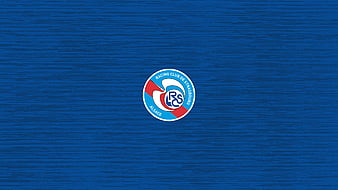 RC Strasbourg Alsace geometric art, French football club, creative art,  blue logo, HD wallpaper, Peakpx