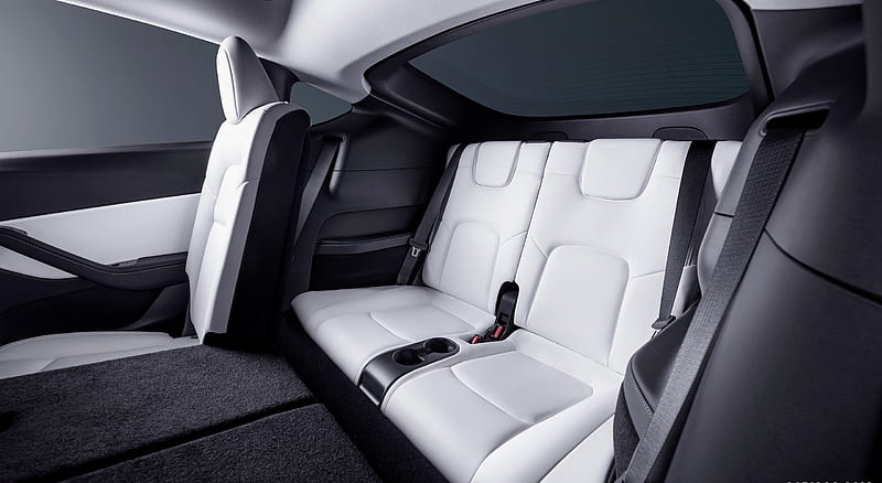 2021 Tesla Model Y - Interior, Third Row Seats , car, HD wallpaper