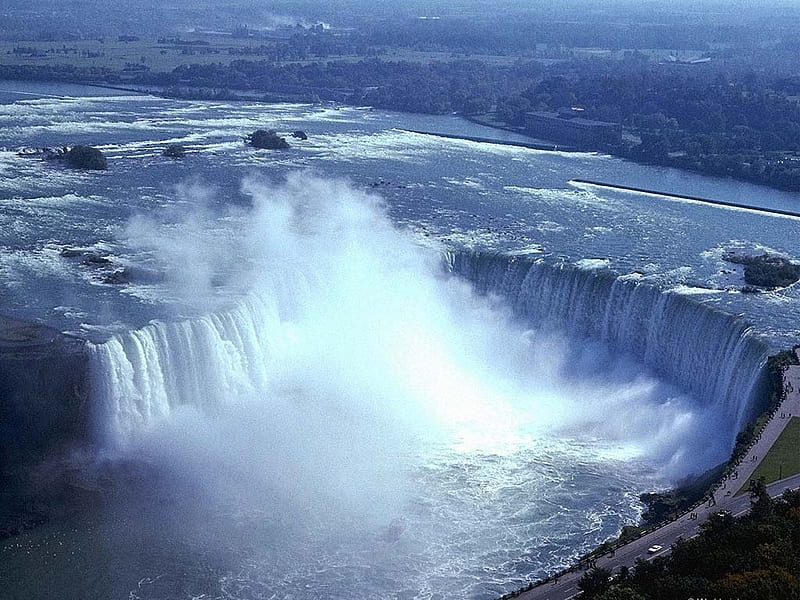 Niagara Falls, Blue, Canada, Horseshoe Falls, HD wallpaper | Peakpx