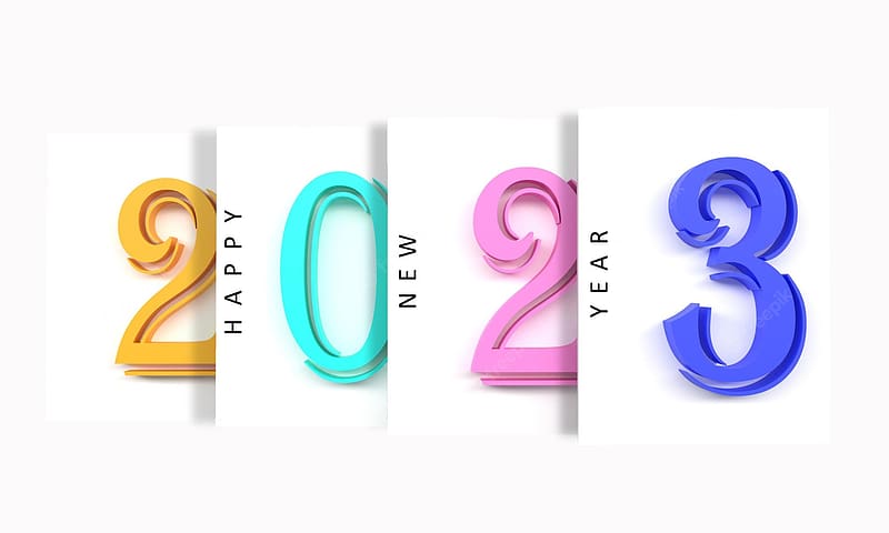 Premium . Start 2023 happy new year merry christmas white isolate mock up background time number calendar beginning finish 2022 business strategy idea success future holiday goal celebration festival, HD wallpaper