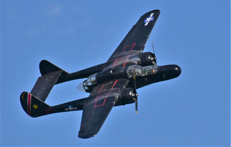 Northrop P-61 Black Widow, plane, northrop, widow, black, HD wallpaper