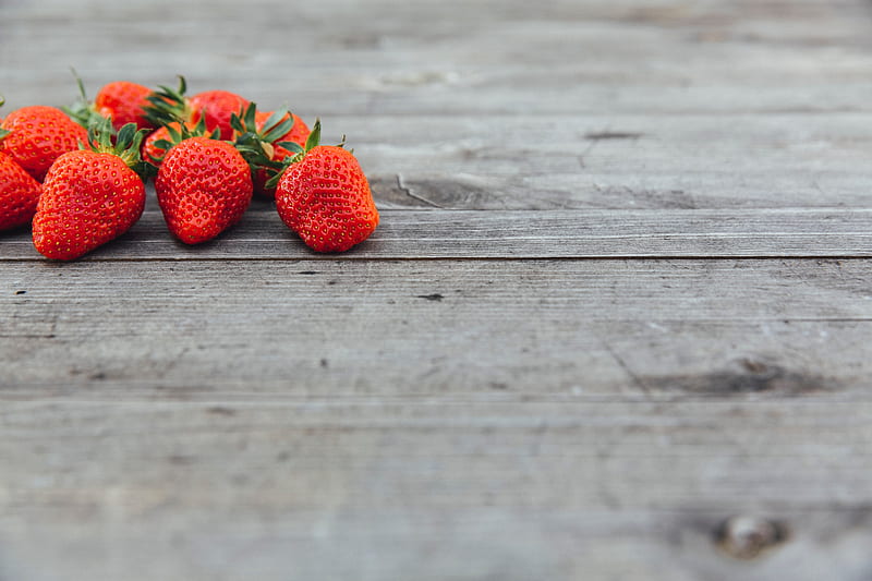 strawberries, berries, surface, HD wallpaper