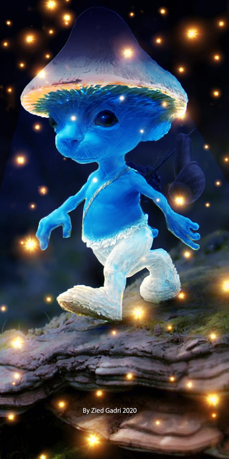 Un pitufo, azul, criatura, fantasía, pequeño, schtroumpf, Fondo de pantalla  de teléfono HD | Peakpx