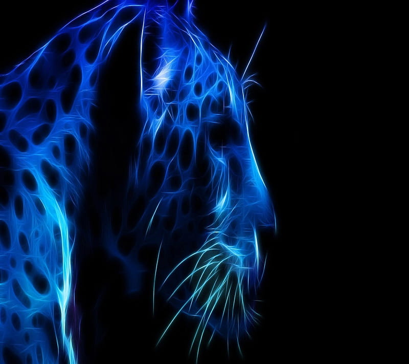 Blue Leopard, HD wallpaper | Peakpx