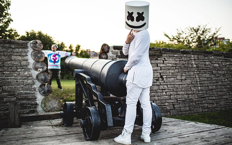 Slushii, Marshmello, DJs, superstars, DJ Marshmello, DJ Slushii, HD wallpaper