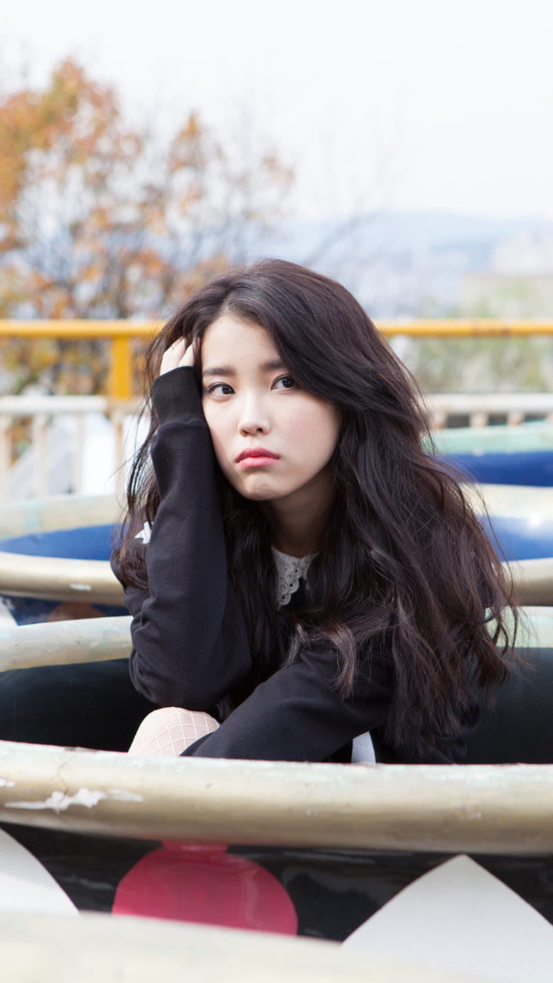 IU - Lee Ji Eun, idol, korea, kpop, leejiuen, song, HD phone wallpaper
