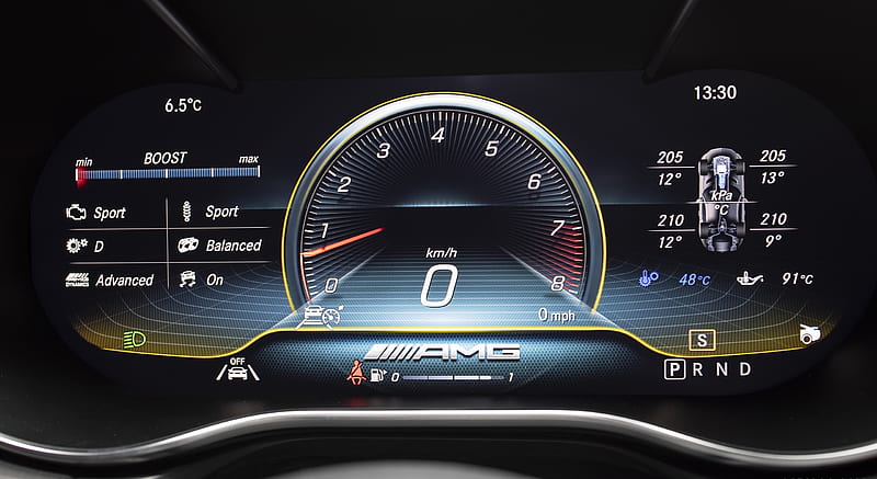 2020 Mercedes-AMG GT Coupe - Digital Instrument Cluster , car, HD wallpaper