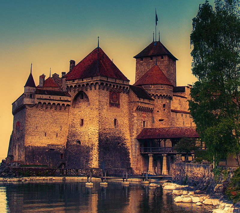 Swiss Castle, fortress, historical, landmark, stone, switzerland, HD wallpaper