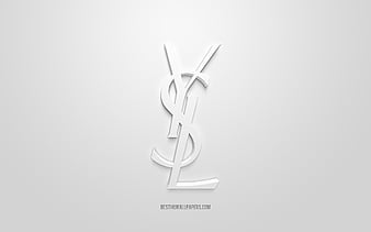 Ysl Brand Logo White Symbol Yves Saint Laurent Clothes Design Icon Abstract  Vector Illustration With Brown Background 24131576 Vector Art at Vecteezy