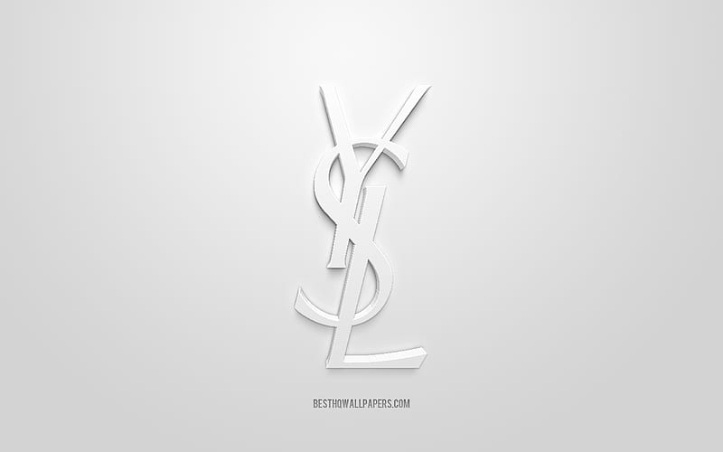 Yves Saint Laurent Logo White Background Yves Saint Laurent 3d Logo 3d Art Hd Wallpaper Peakpx