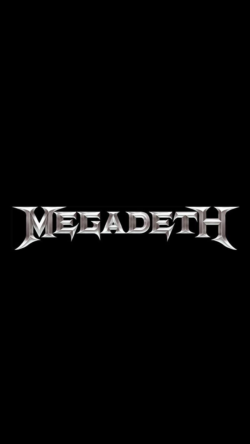 Megadeth, black, heavy, logo, metal, rock, silver, HD phone wallpaper