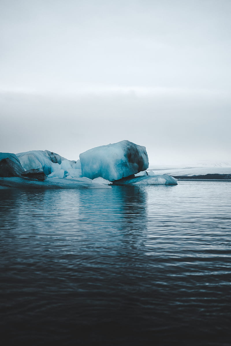 glacier, ice, water, nature, HD phone wallpaper