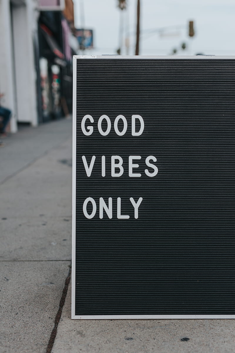 good vibes only text, HD phone wallpaper
