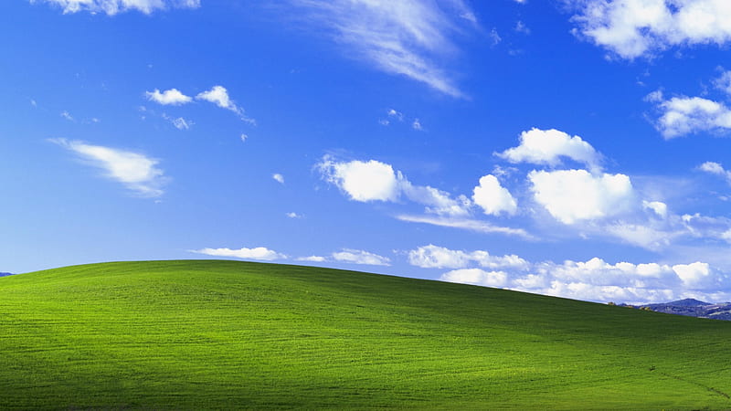 Bliss, OS, grass, background, clouds, Microsoft, , classic, Windows, HD wallpaper