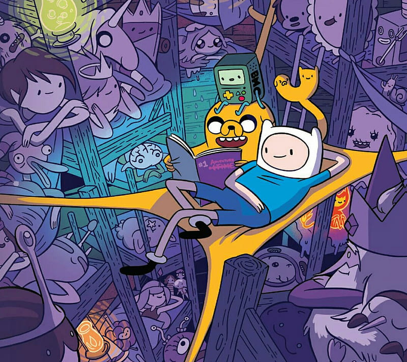 Jake Finn Bonfire Camping Adventure Time 4K Phone iPhone Wallpaper 4470b