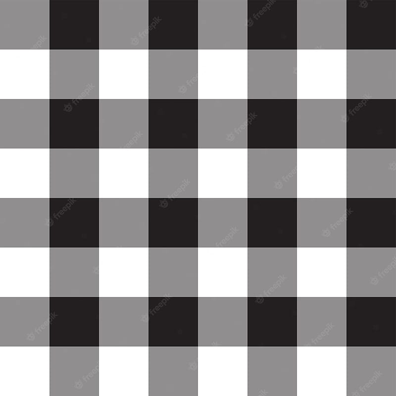 Vector Modern Seamless Grid Pattern, Black And White Textile Print