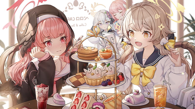 Premium AI Image | girl hosting a charming tea party amidst the colorful  foliage of autumn AI generated anime