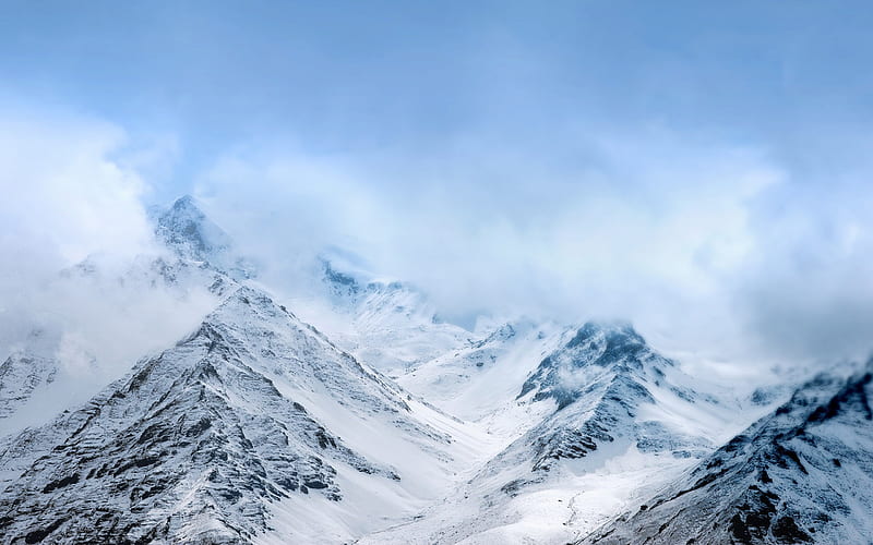 Snow mountains asus zenfone-High Quality, HD wallpaper