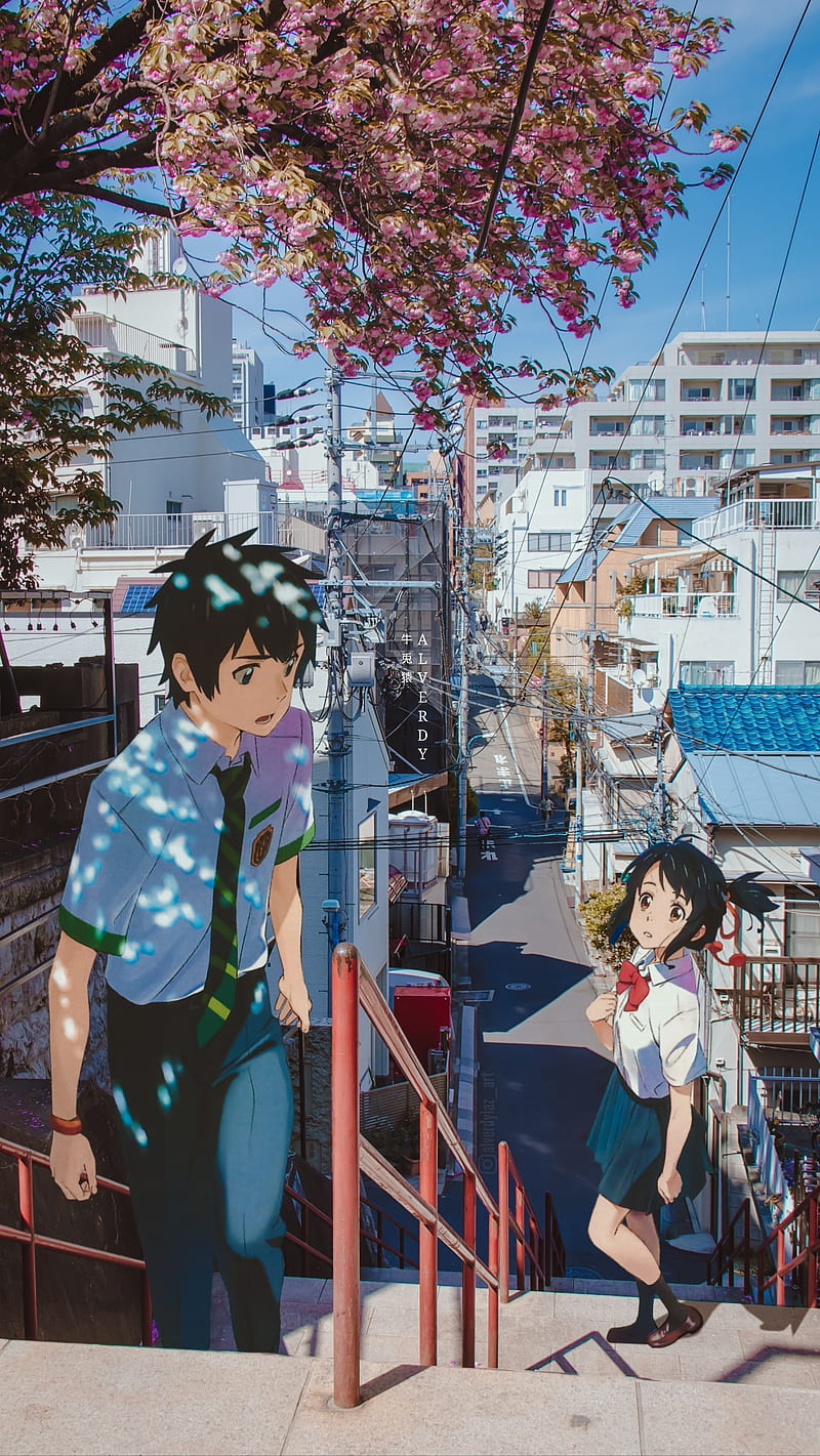 The reunion, anime x reality, tokyo, japan, anime aesthetic, kimi no na wa,  anime, HD phone wallpaper | Peakpx