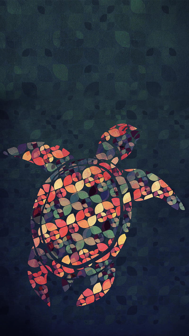 The Pattern Tortoise, abstract, HD phone wallpaper