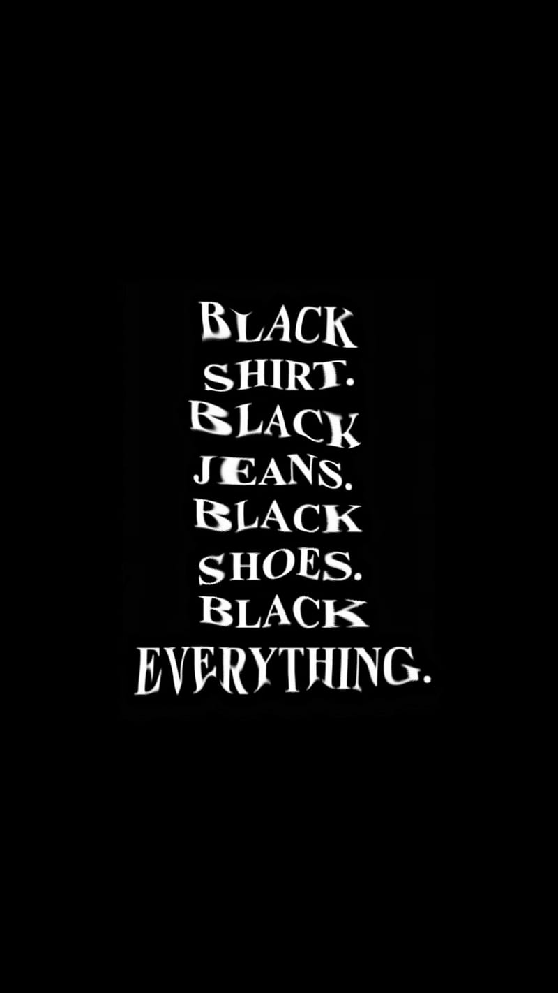 Black World, black everything, black , black life, emoji, quotes, super black, HD phone wallpaper