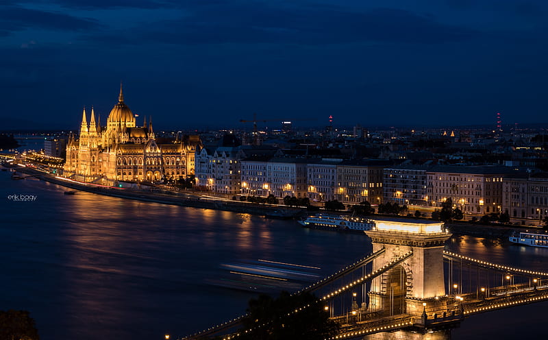 Budapest All Day All Night Ultra, City, Europe, budapest, graphy, cityscape, night, longexposure, bluehour, capital, HD wallpaper