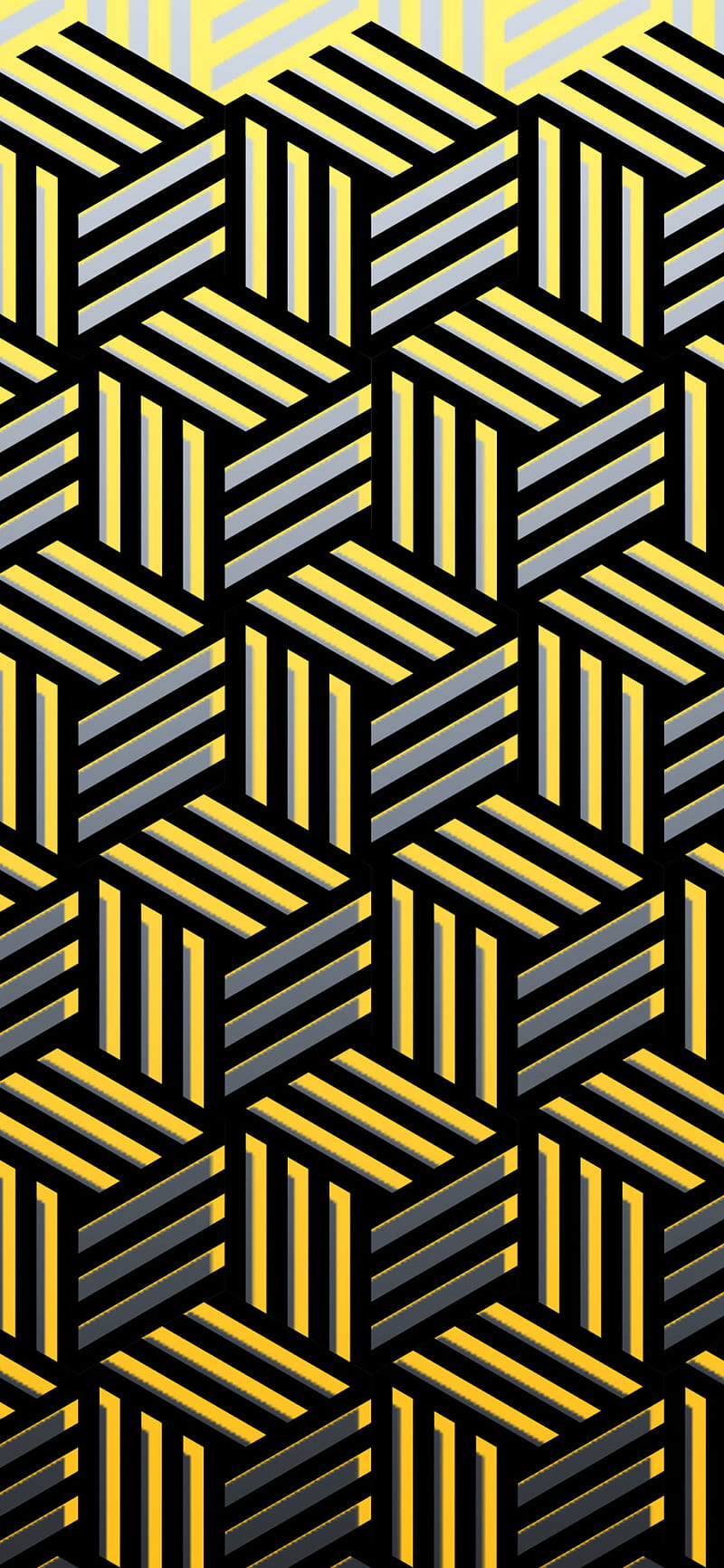 3D Cubes , abstract, abstract digital, black, jailbreak, yellow, HD phone wallpaper