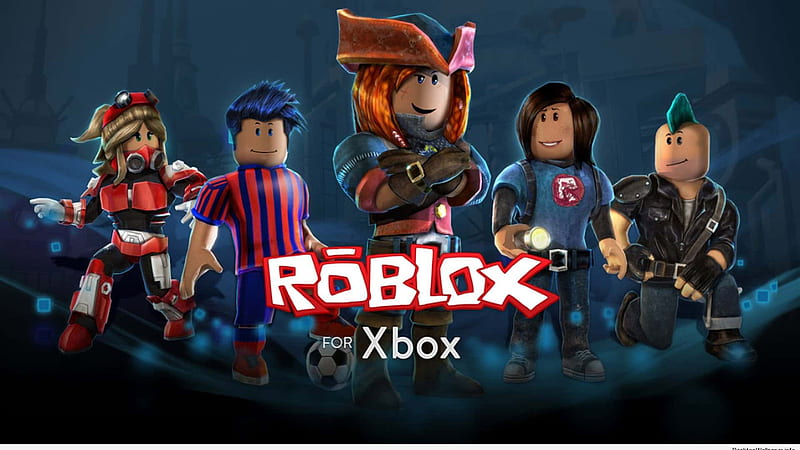 Personagens do Roblox em jogos de fundo vermelho. papel de parede HD