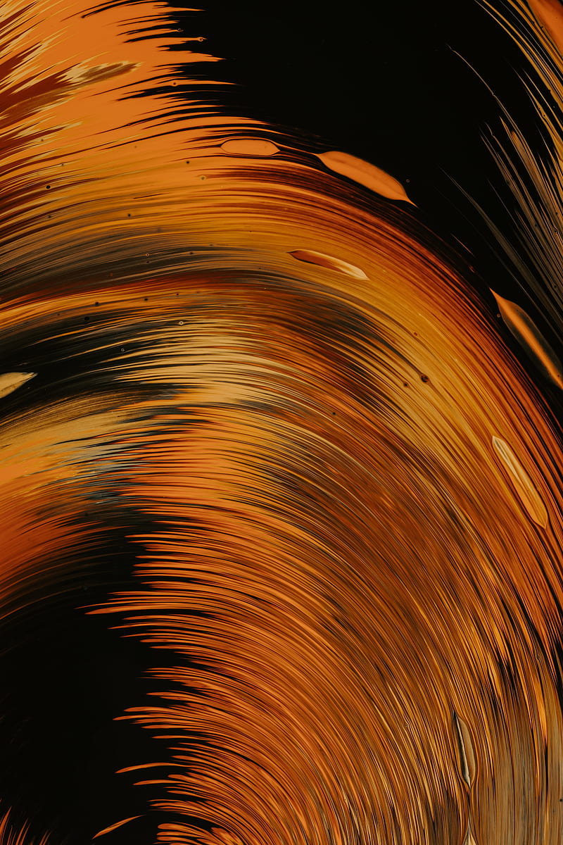 stains, paint, abstraction, liquid, brown, black, HD phone wallpaper