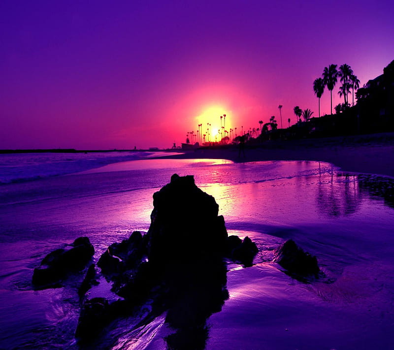Purple Sunset, good, look, HD wallpaper | Peakpx