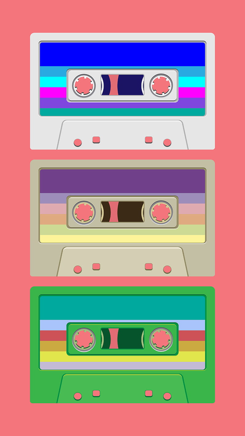 cassette, 80s, android, mix, retro, tape, HD phone wallpaper