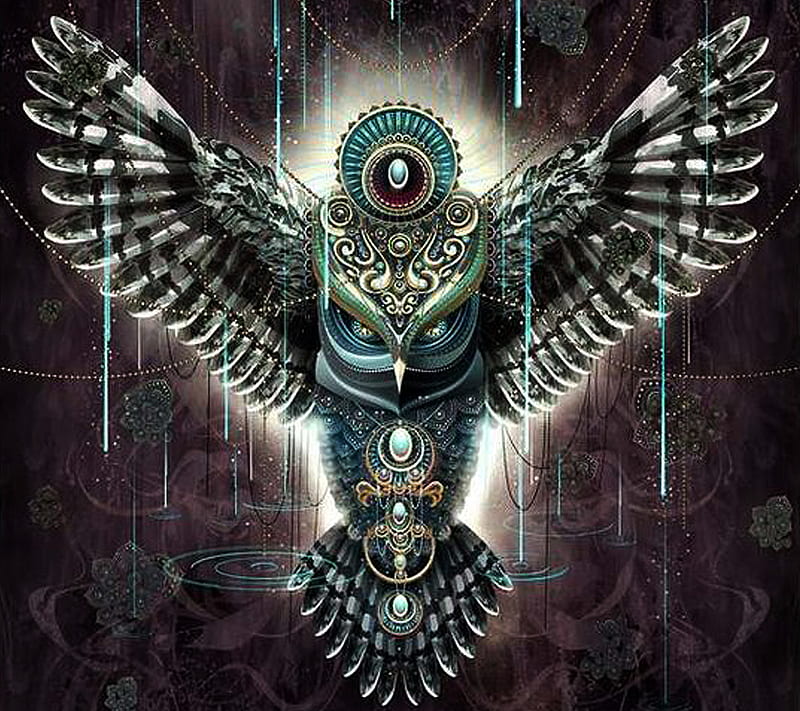 Aztec, owl, HD wallpaper