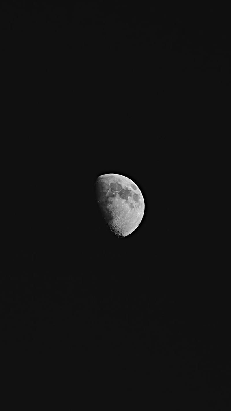 Moon, black, blanc, et, full, moonshine, noir, HD phone wallpaper