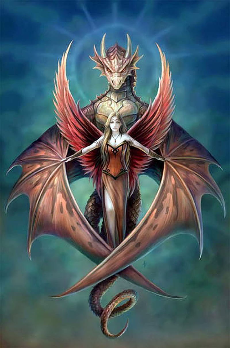 Dragon Godess, maiden, super, ultra, HD phone wallpaper