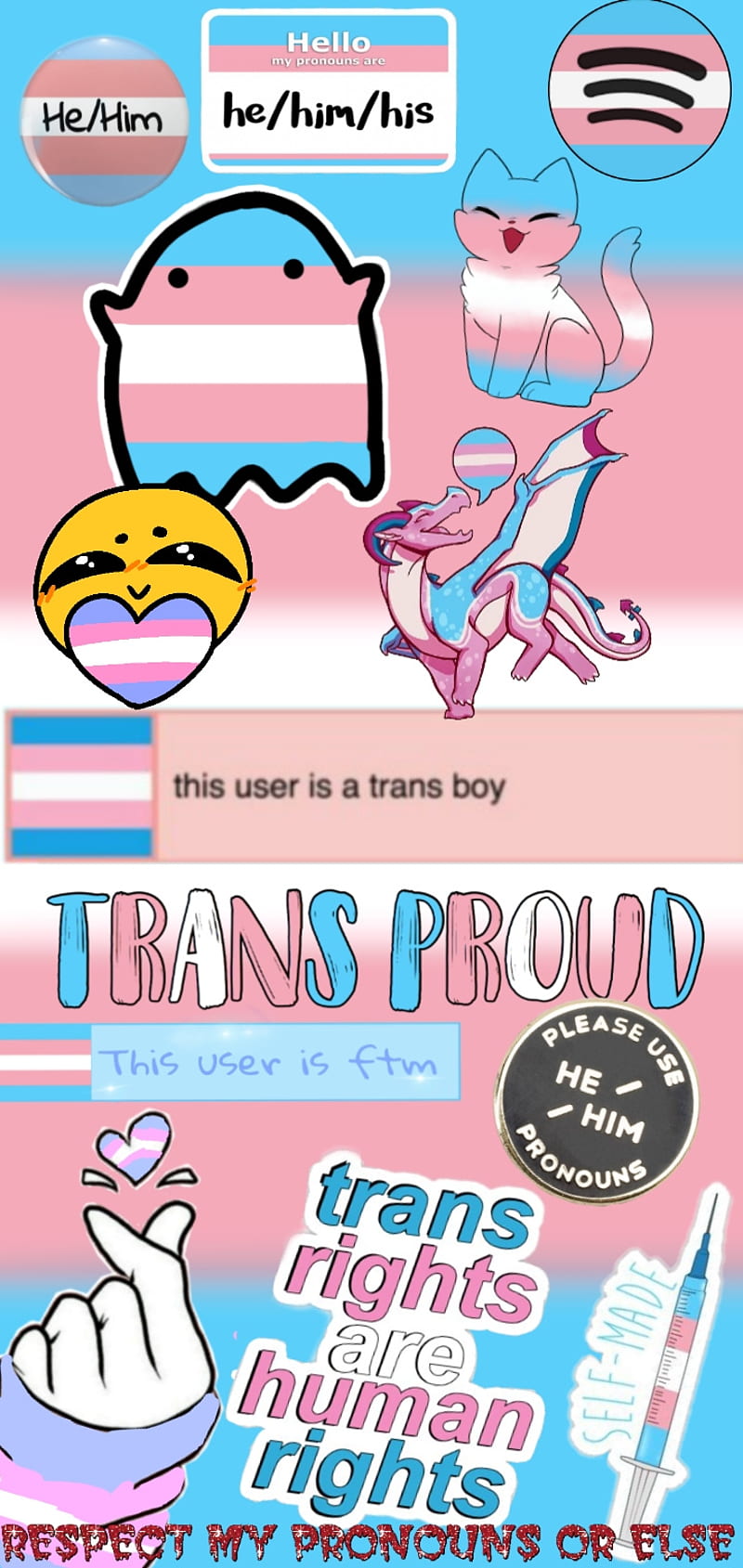 Transgender Skull Girl Halloween Trans Pride Human Mtf Ftm Mens