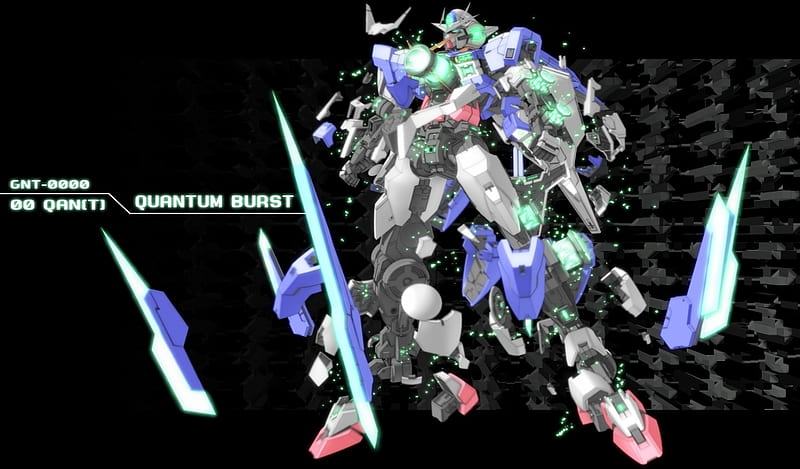 Quantum Burst 00 Qan T Mecha Green Gundam 00 Blue Hd Wallpaper Peakpx