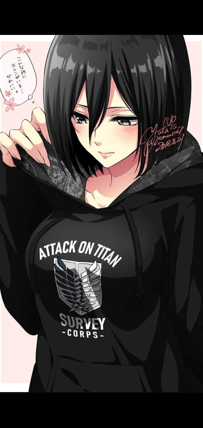 Mikasa, attack on titan, waifu, HD phone wallpaper