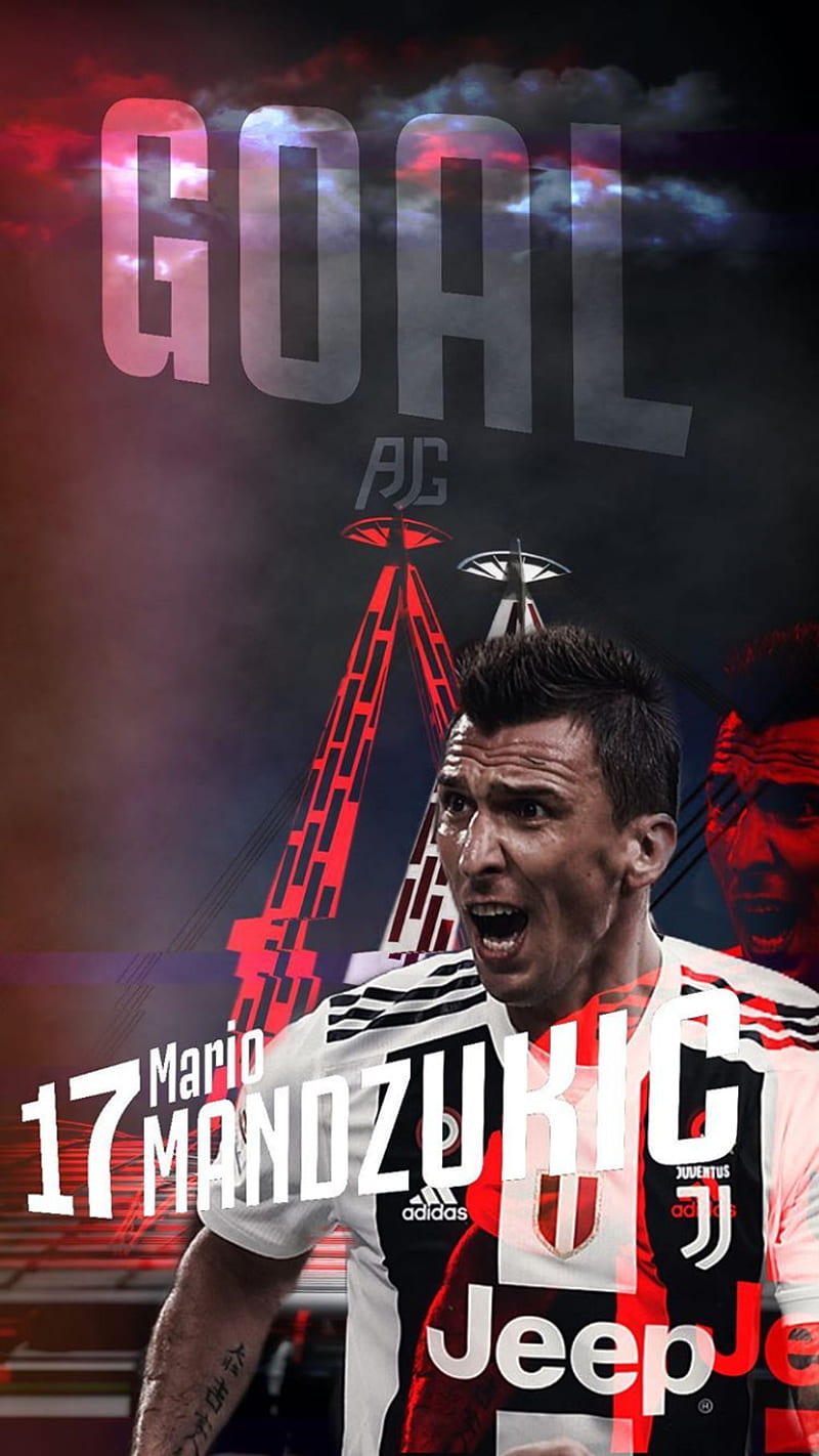 Mario Mandzukic, 2018, 2019, football, futebol, goal, gol, juventus, soccer, HD phone wallpaper